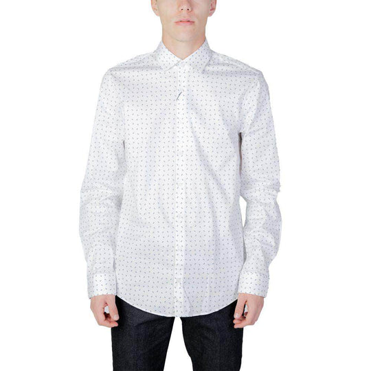 Calvin Klein Weißes Baumwollhemd - Léoré