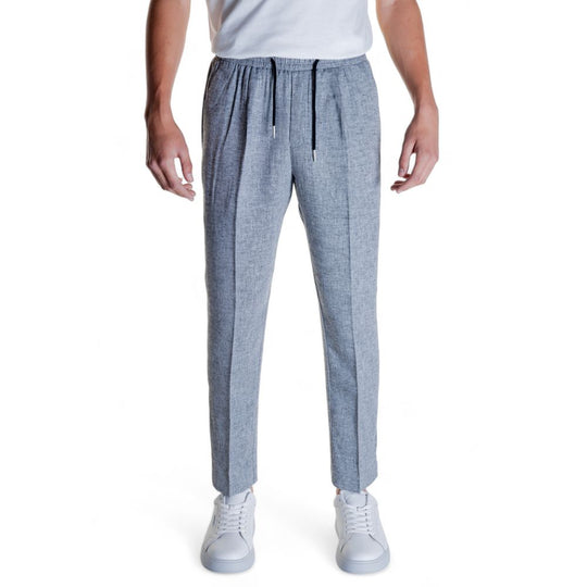 Antony Morato Black Linen Jeans &amp; Trousers