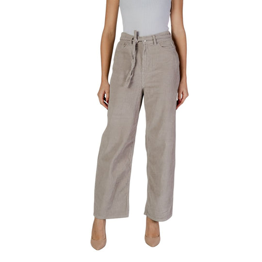 Only Beige Baumwollhose