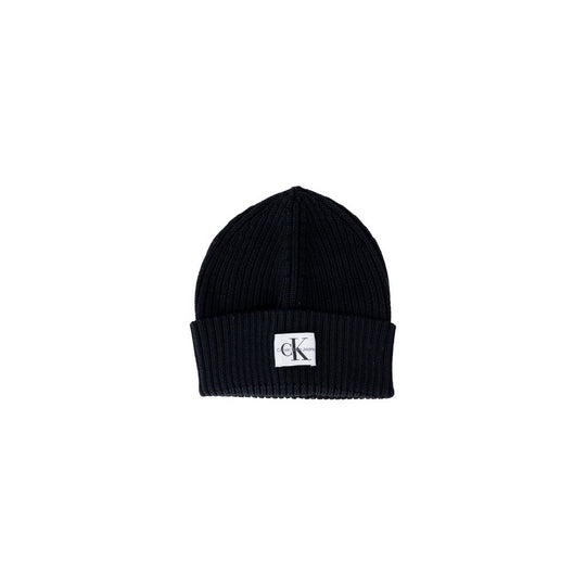 Calvin Klein Jeans Schwarze Wollmützen Baseballmütze