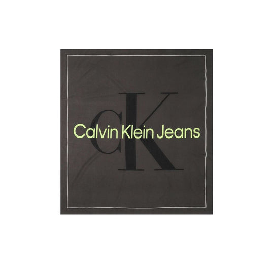 Calvin Klein Jeans Schwarzer Bio-Baumwollschal