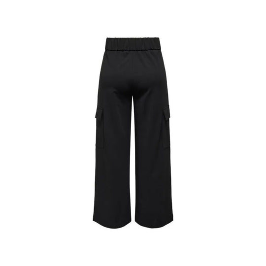 Jacqueline De Yong Schwarze Polyester Jeans & Hose