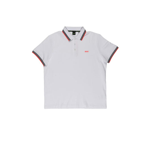 Hugo Boss Weißes Baumwoll-Poloshirt