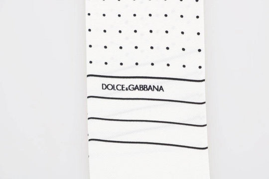 Dolce & Gabbana Eleganter Seidenschal mit Polka Dot für Männer - Léoré