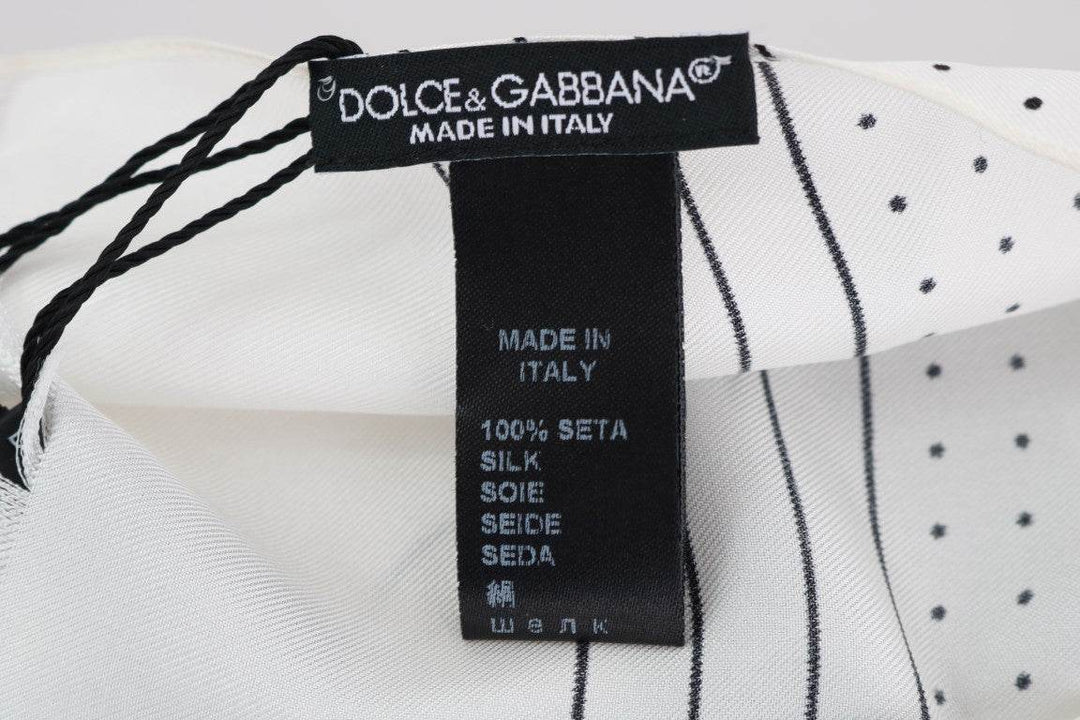 Dolce & Gabbana Eleganter Seidenschal mit Polka Dot für Männer - Léoré