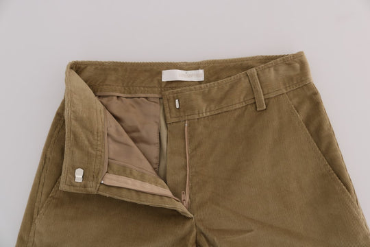 Ermanno Scervino Beige Baumwoll-Corduroys-Hose