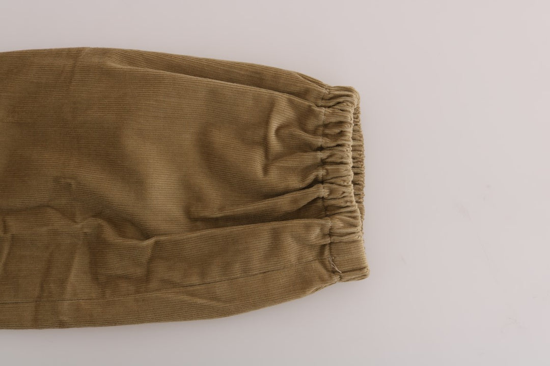Ermanno Scervino Beige Baumwoll-Corduroys-Hose