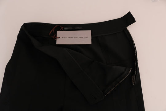 Ermanno Scervino Schwarze Stretch-Leggings-Hose
