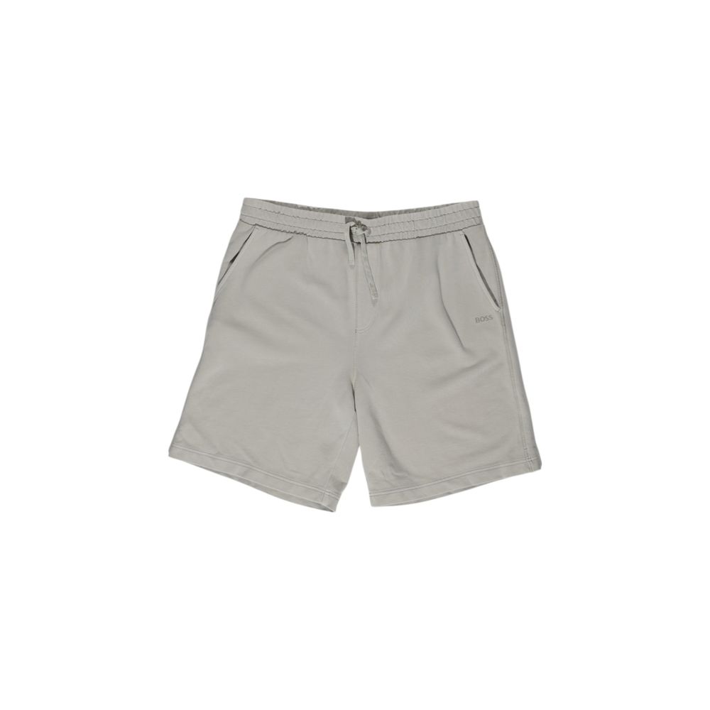 Hugo Boss beige cotton shorts