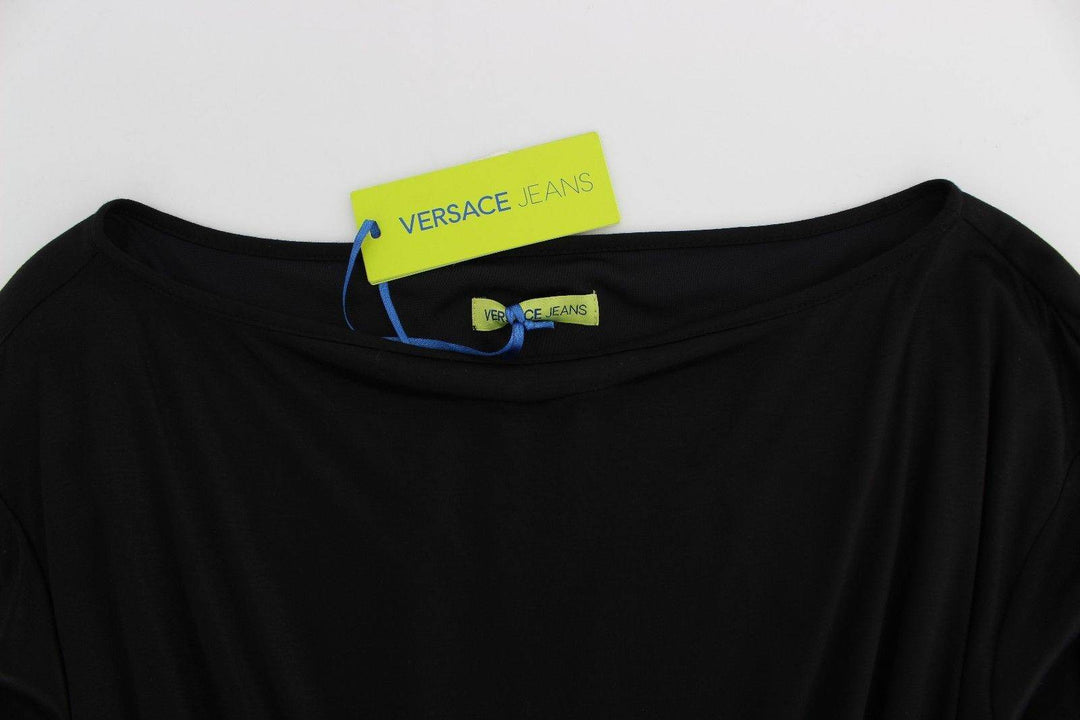 Versace Jeans Elegantes schwarzes Etuikleid aus Seidenmischung - Léoré