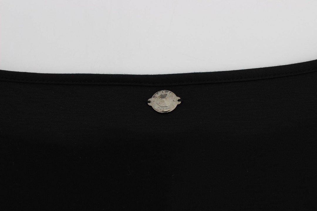 Versace Jeans Elegantes schwarzes Etuikleid aus Seidenmischung - Léoré