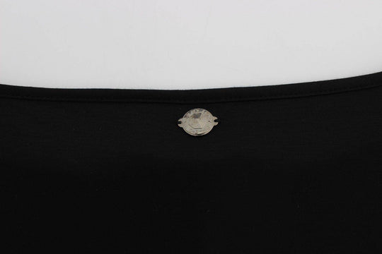 Versace Jeans Elegantes schwarzes Etuikleid aus Seidenmischung - Léoré
