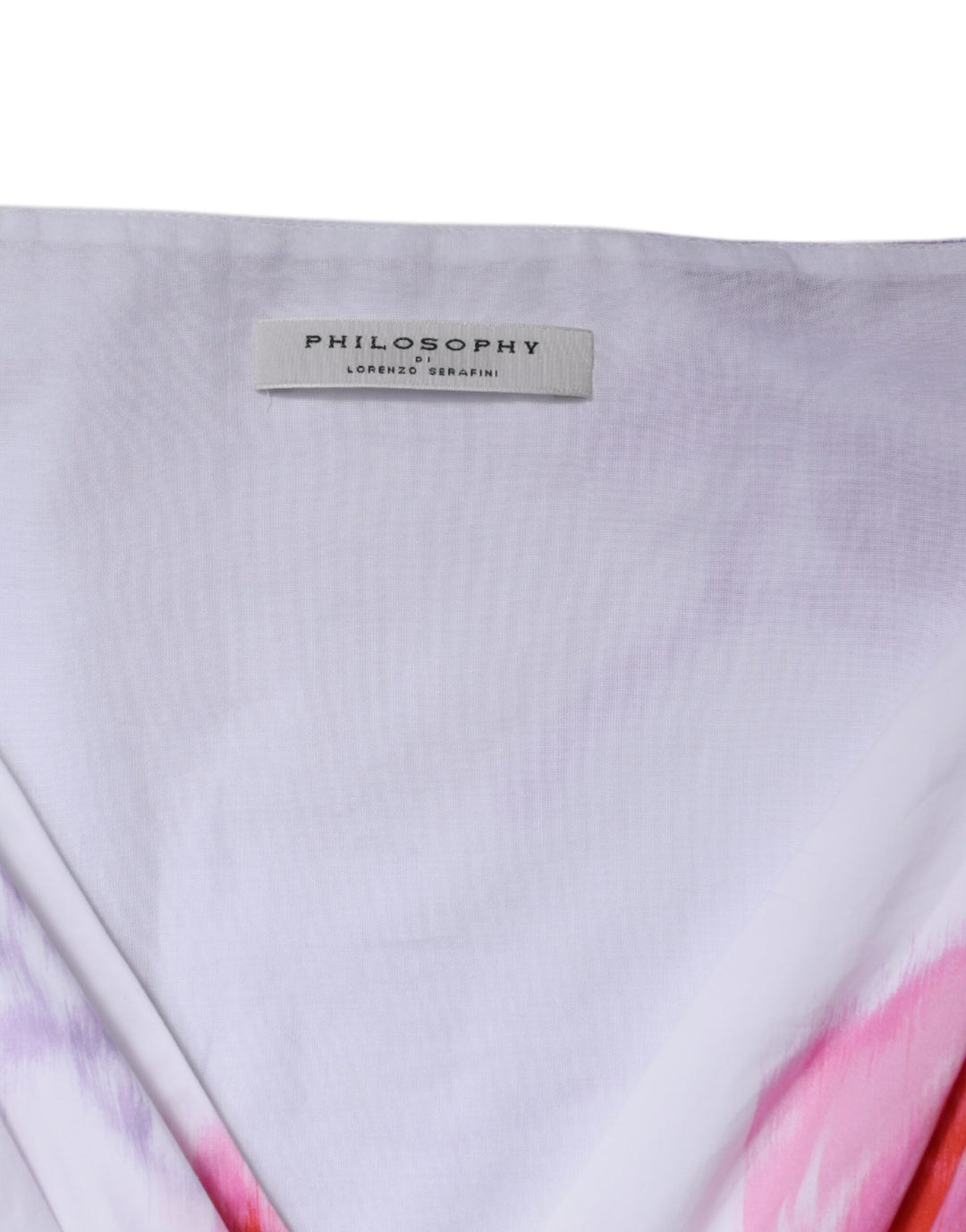Philosophy Weißes geblümtes Maxikleid aus Baumwolle