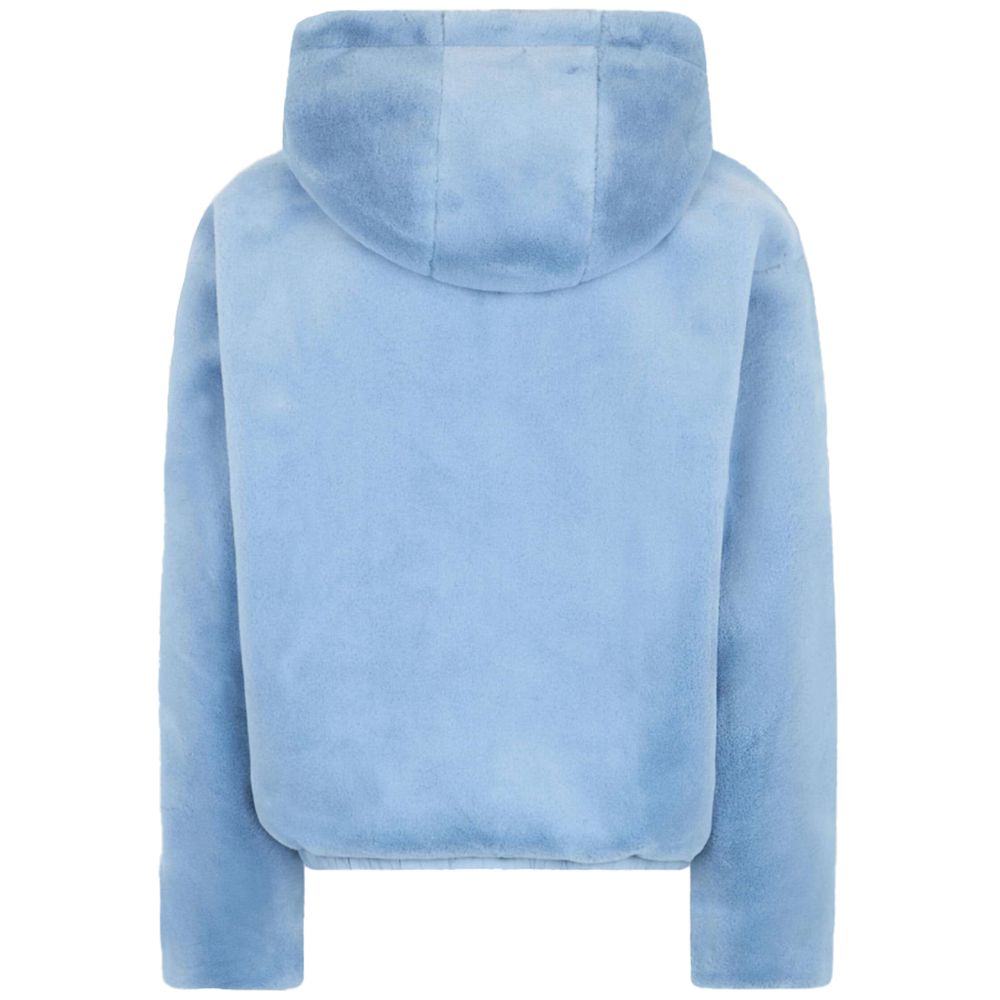 Moose Knuckles Hellblaue Nylon Frauen Jacke