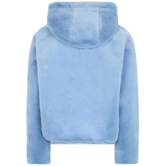 Moose Knuckles Hellblaue Nylon Frauen Jacke
