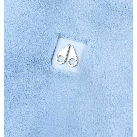 Moose Knuckles Hellblaue Nylon Frauen Jacke