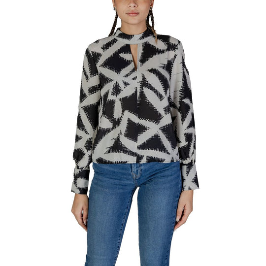 Jacqueline De Yong Orangefarbenes Hemd aus recyceltem Polyester