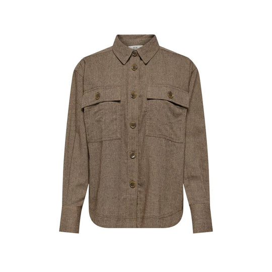 Jacqueline De Yong beige recycled cotton sweater