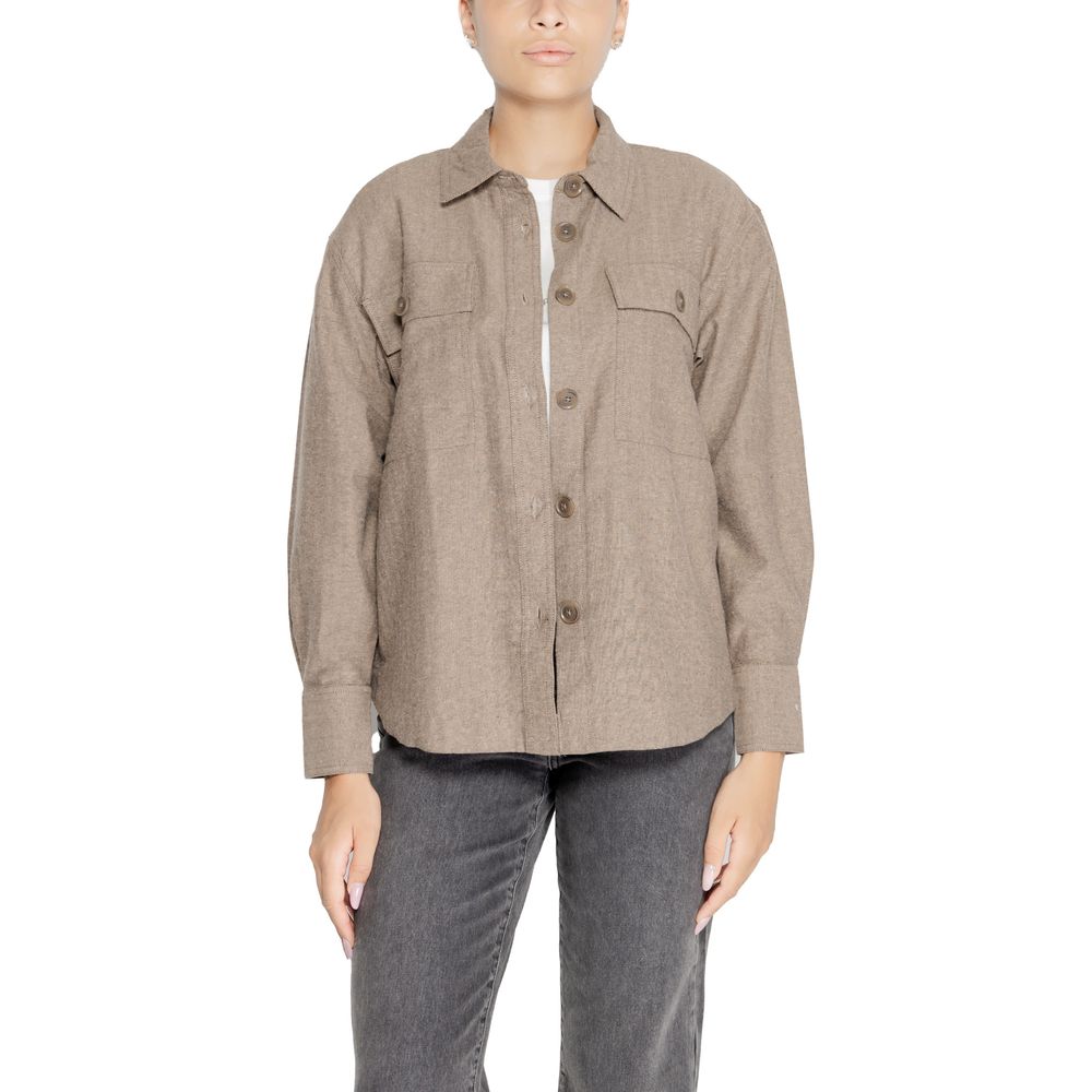 Jacqueline De Yong beige recycled cotton sweater