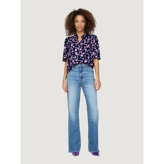 Jacqueline De Yong Purple viscose shirt
