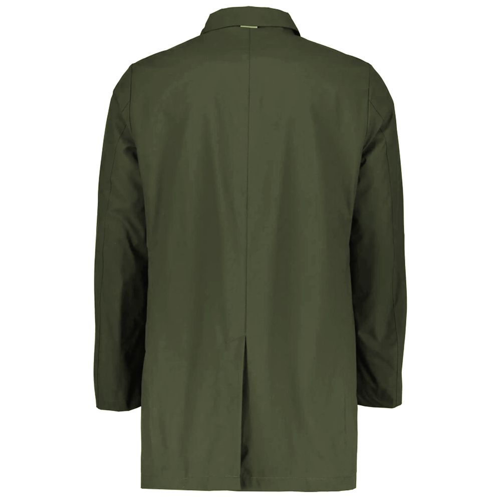 People Of Shibuya Grüner Trenchcoat aus recyceltem Polyester für Männer