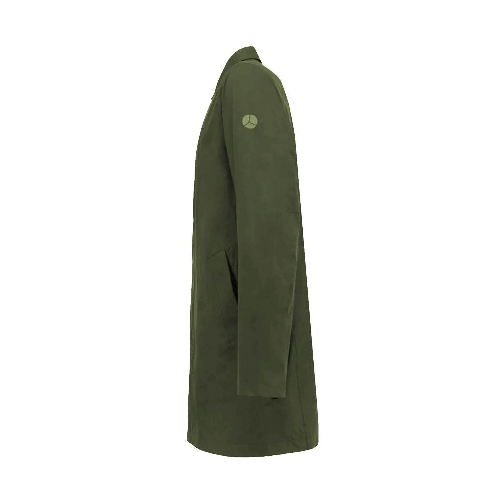 People Of Shibuya Men's Green Recycled Polyester Trench Coat