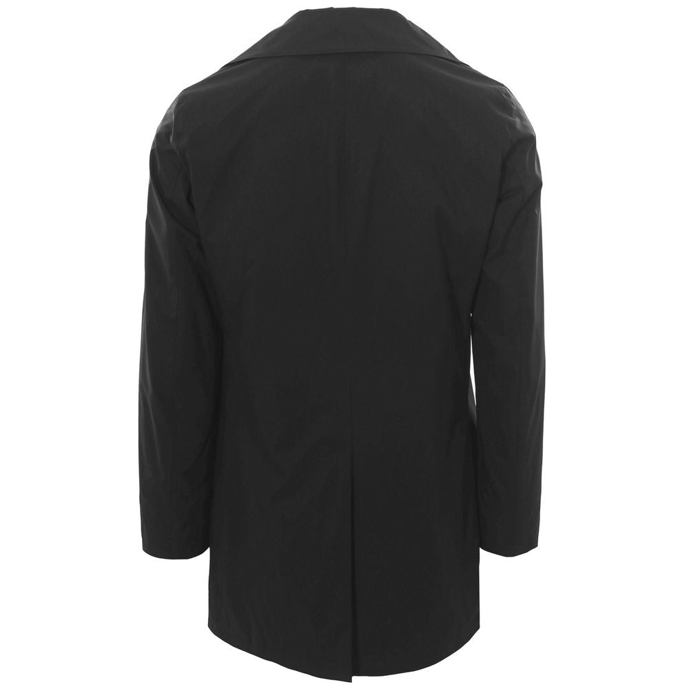 People Of Shibuya Schwarzer Recycelter Polyester Herren Trench