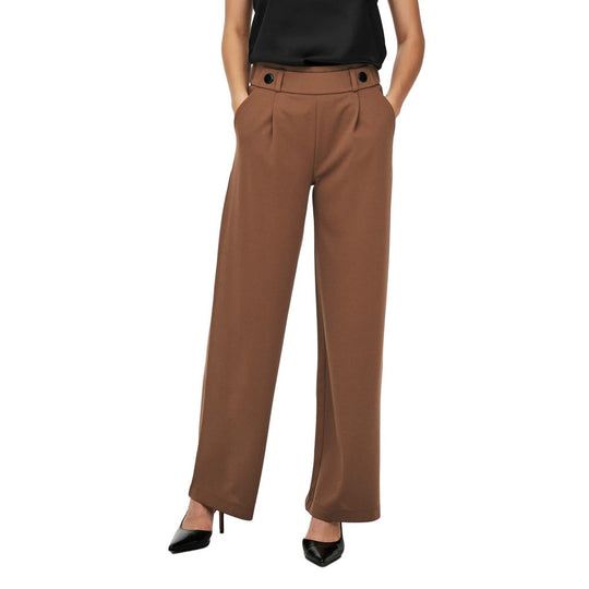 Jacqueline De Yong Braune Polyester Jeans & Hose