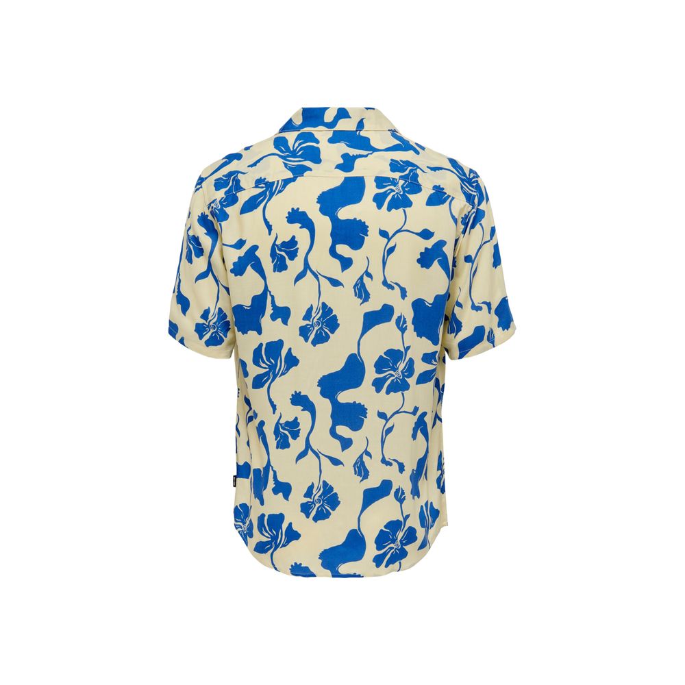Only &amp; Sons bicolor viscose shirt