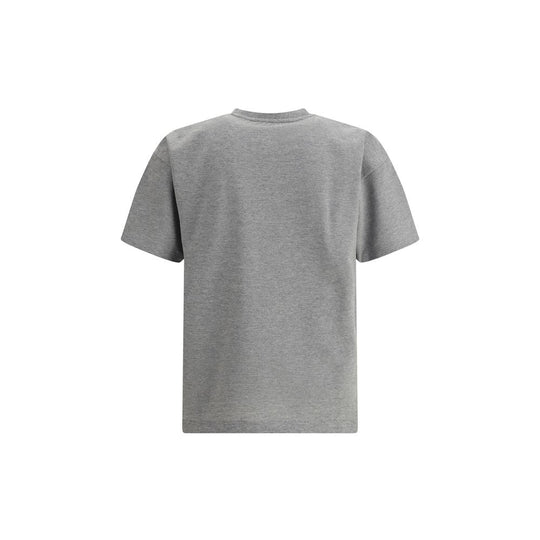 Saint Laurent Graues Baumwoll-T-Shirt in Übergröße