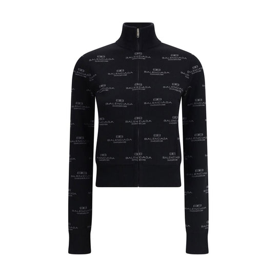 Balenciaga All-Over Logo Cardigan