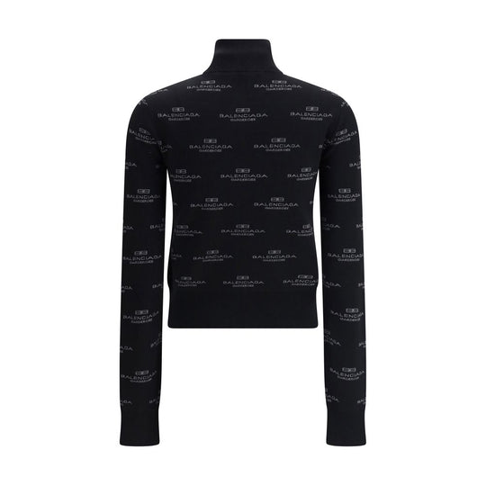 Balenciaga All-Over Logo Cardigan