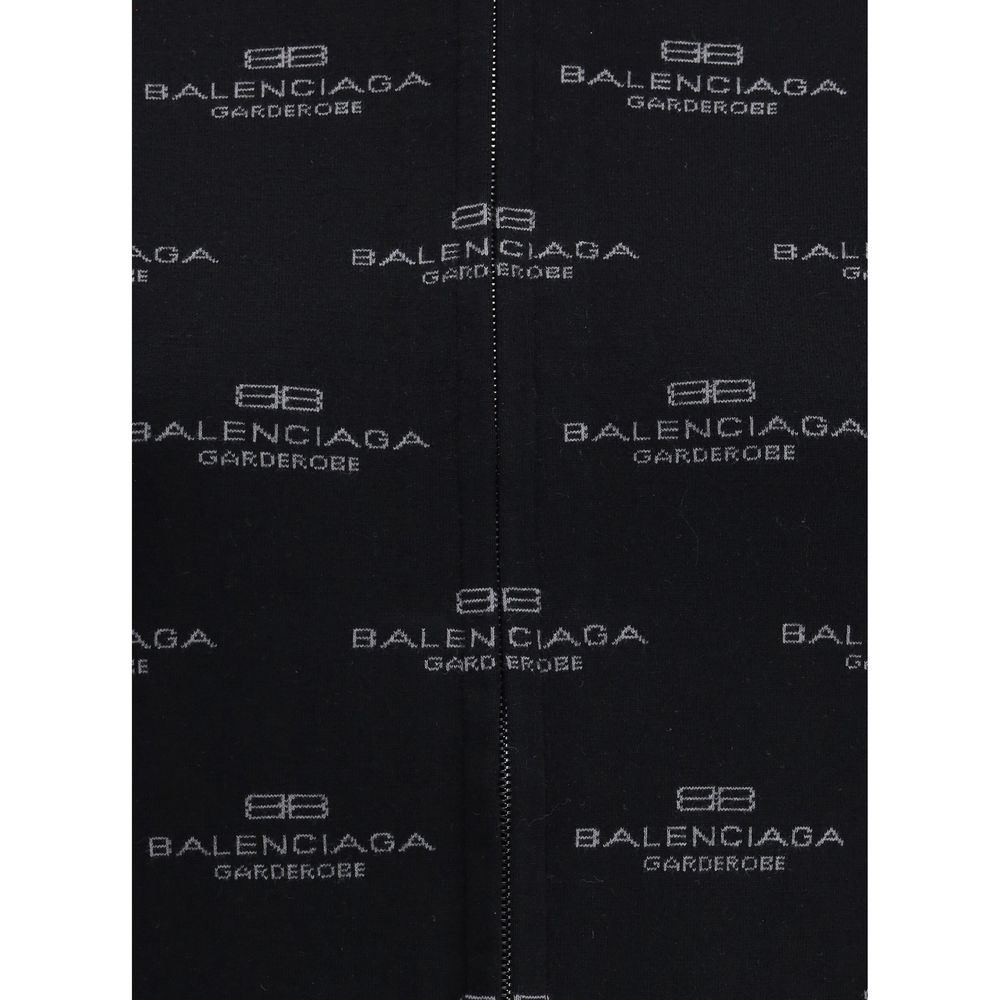 Balenciaga All-Over Logo Cardigan