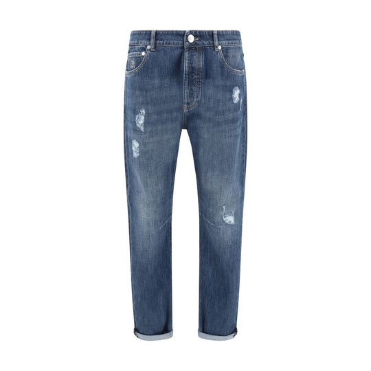 Brunello Cucinelli Abgenutzte Jeans