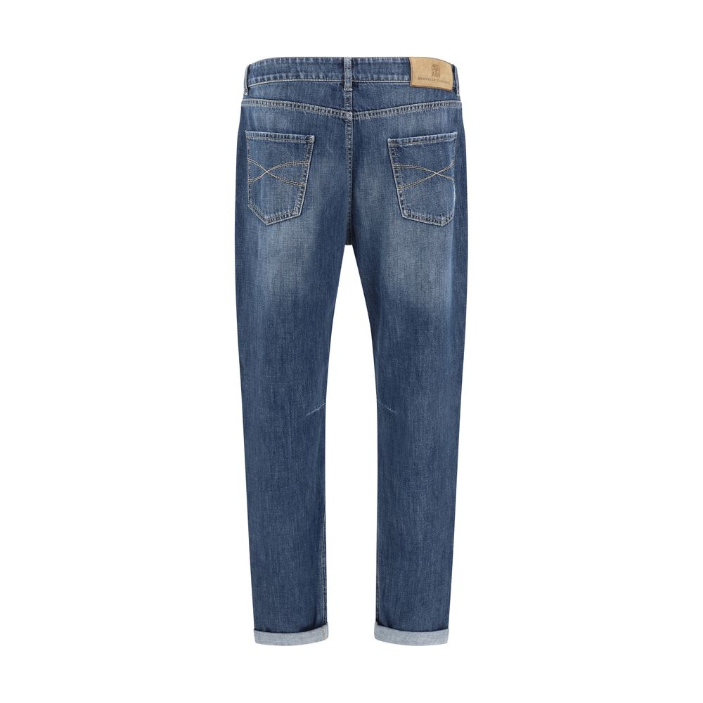 Brunello Cucinelli Abgenutzte Jeans