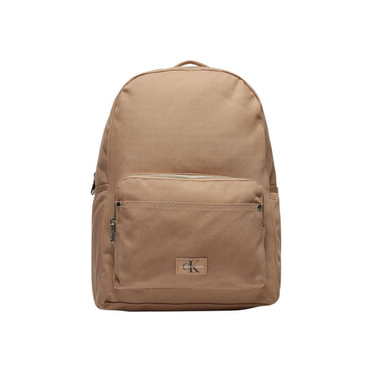 Calvin Klein Jeans Beigefarbener Rucksack aus recyceltem Polyester