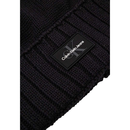 Calvin Klein Jeans Schwarze Baumwollmützen Baseballmütze