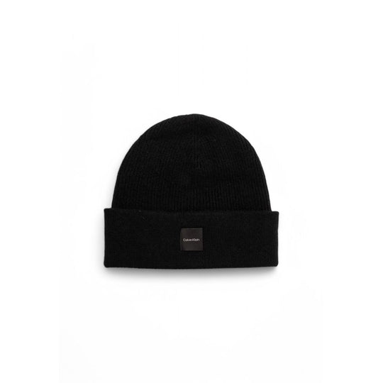 Calvin Klein Schwarze Kaschmir-Mützen Baseballmütze