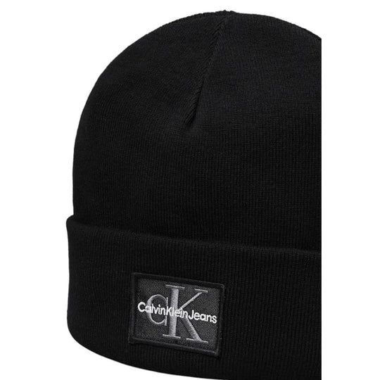 Calvin Klein Jeans Schwarze Baumwollmützen Baseballmütze