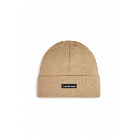 Calvin Klein Jeans Beige Recycelte Polyester Mützen Baseballmütze