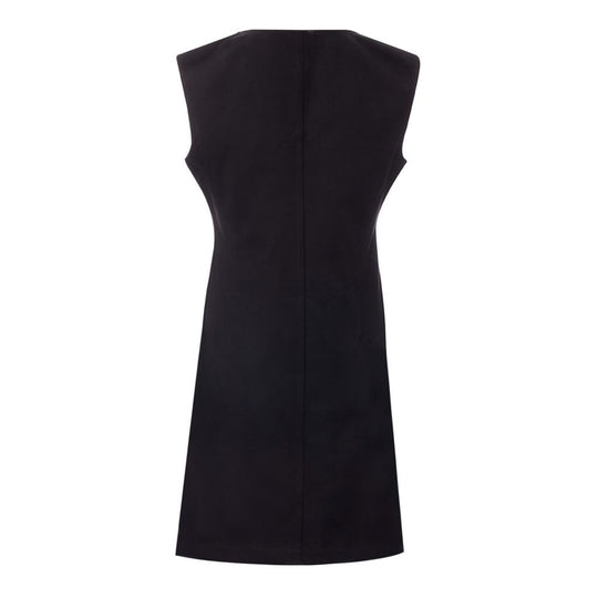 Bottega Veneta Elegantes Schwarzes Viskosekleid Essentials