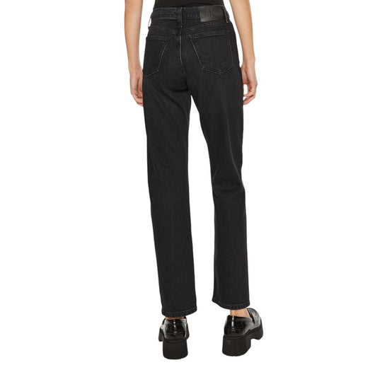 Calvin Klein Jeans Schwarze Cotton Mom Jean