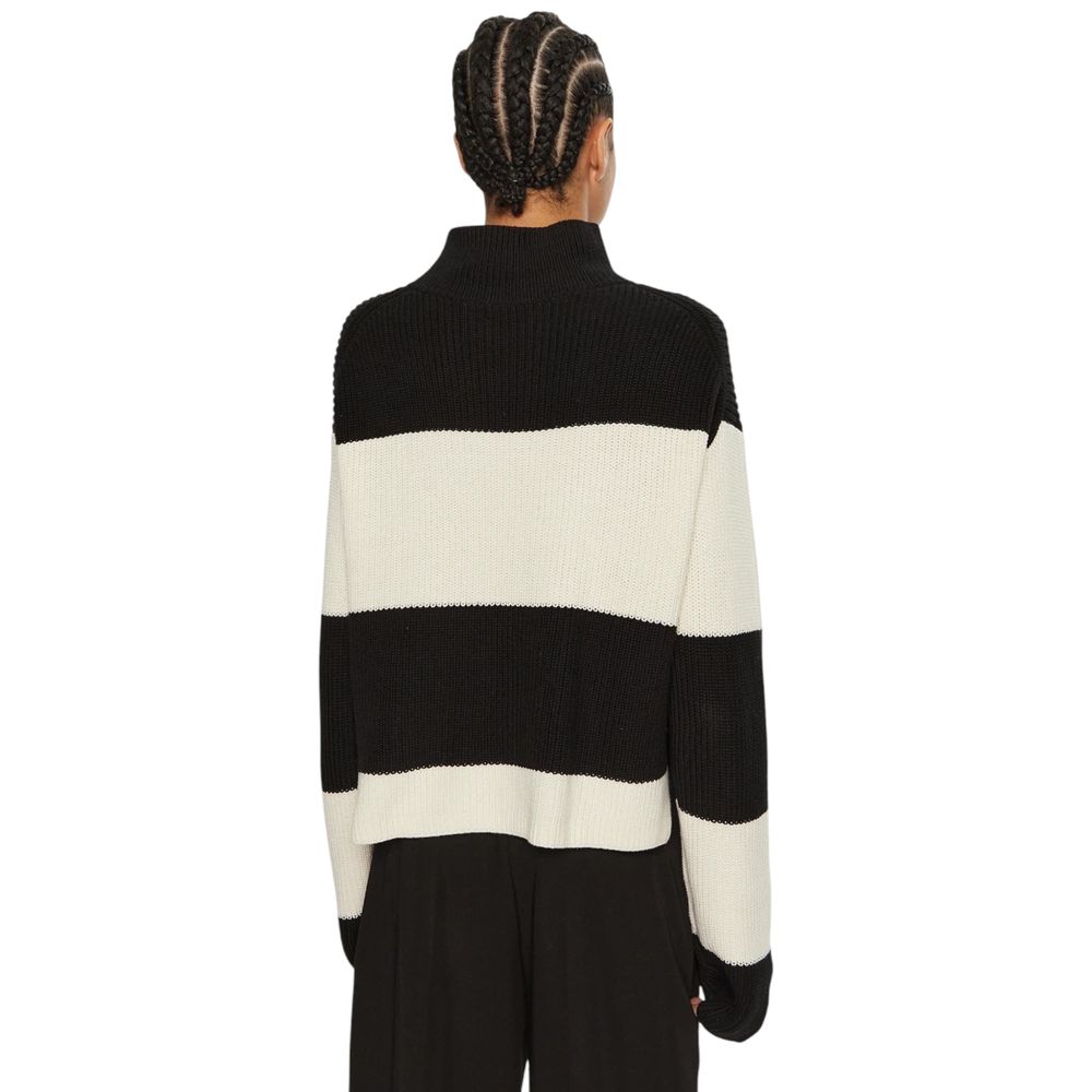 Calvin Klein Jeans Schwarzer und weißer Baumwollpullover