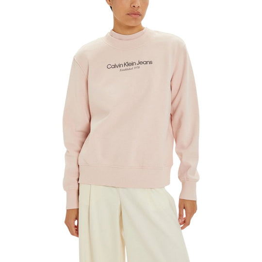 Calvin Klein Jeans Rosa Baumwollpullover