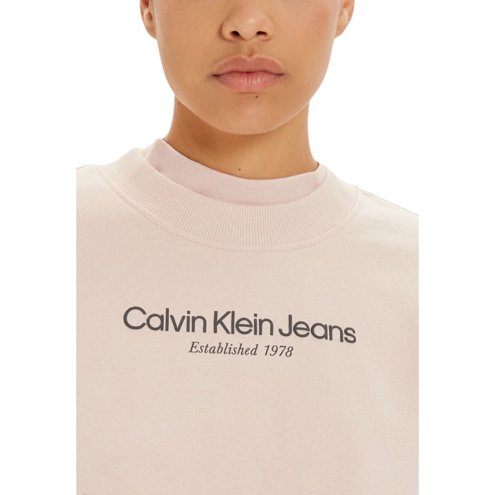 Calvin Klein Jeans Rosa Baumwollpullover