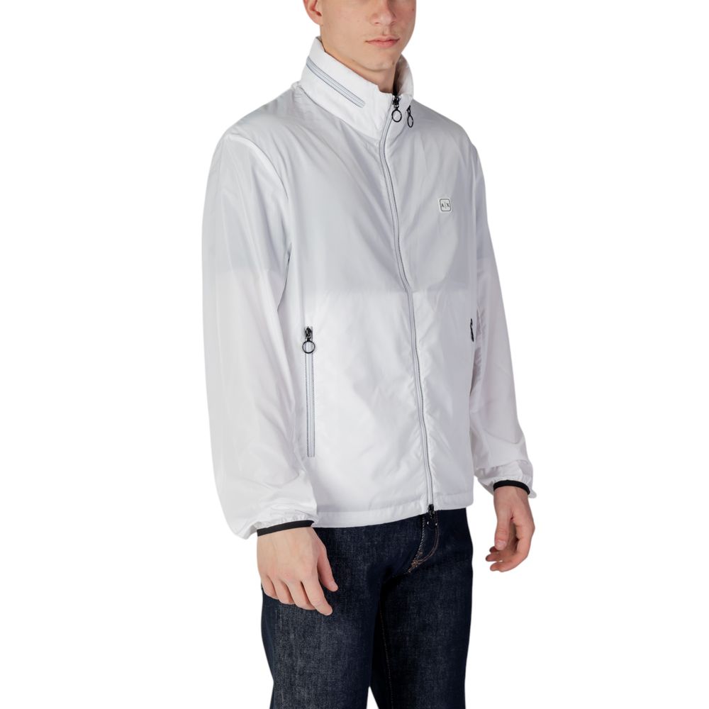 Armani Exchange Weiße Polyester-Jacke