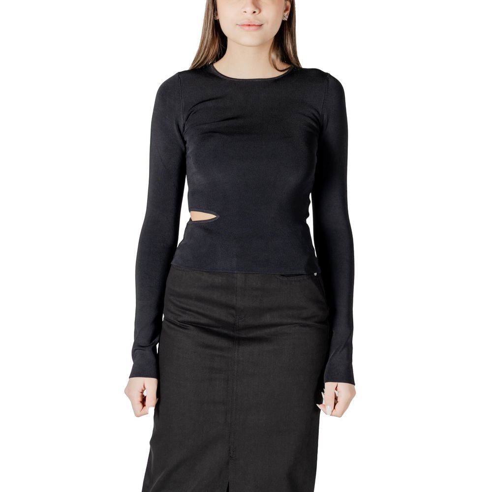Calvin Klein Jeans Schwarze Rayon Tops & T-Shirt