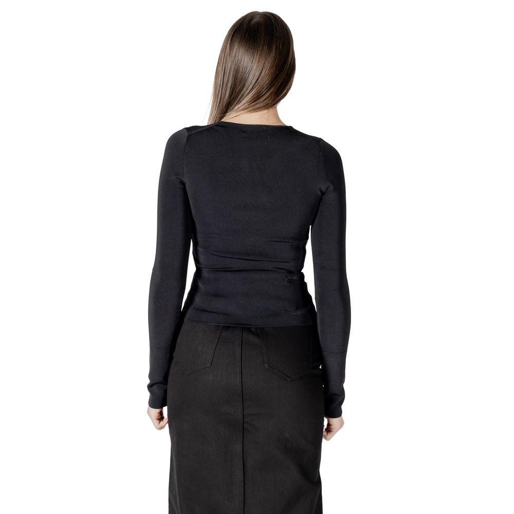 Calvin Klein Jeans Schwarze Rayon Tops & T-Shirt
