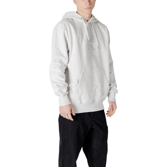 Calvin Klein Jeans Grauer Baumwoll-Kapuzenpulli
