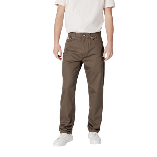 Calvin Klein Jeans Grüne Baumwollhose